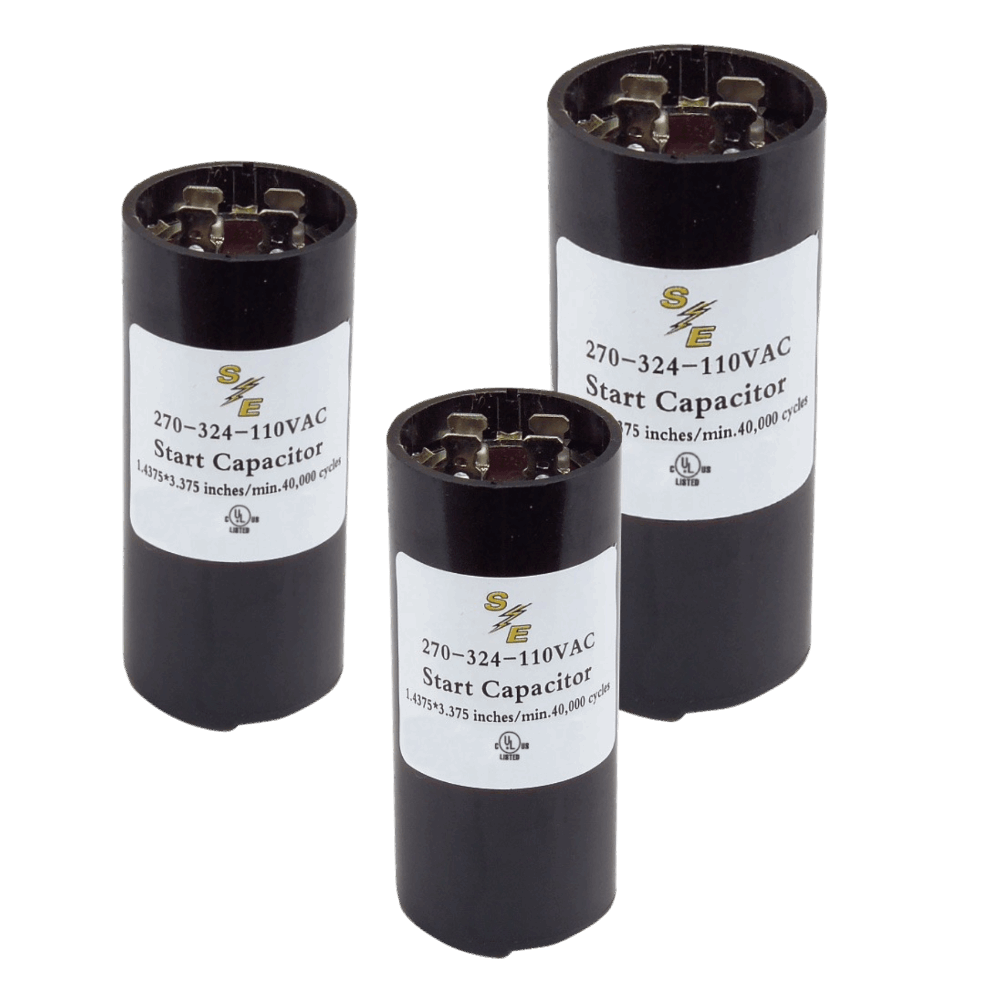 108-130B MFD. BAKELITE 330V ROUND CAPACITOR