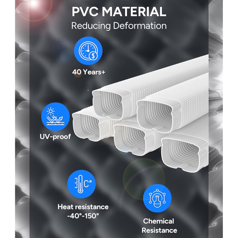 2" x 26" x 2-3/8" FLEXIBLE LINE SET COVER