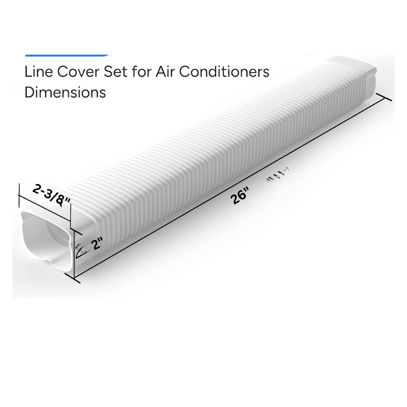 2" x 26" x 2-3/8" FLEXIBLE LINE SET COVER