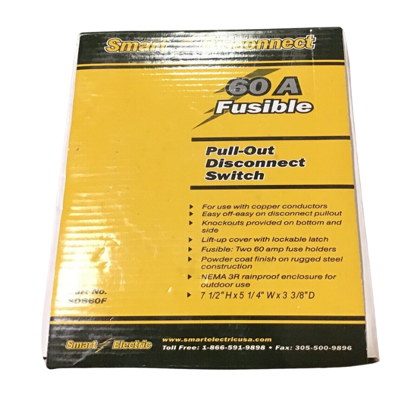 DESCONEXIÓN FUSIBLE DE 60 AMPERIOS