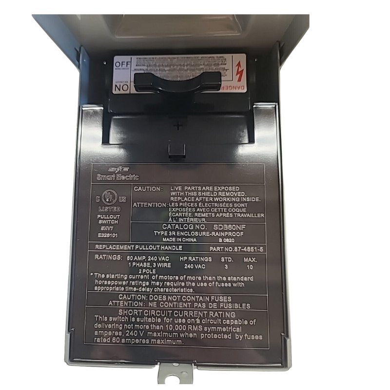 DESCONEXIÓN SIN FUSIBLE DE 60 AMPERIOS