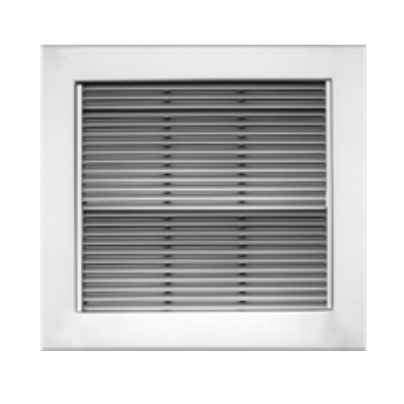 18" x 18" FIXED BAR STEEL RETURN AIR GRILLE - FOR SURFACE MOUNT