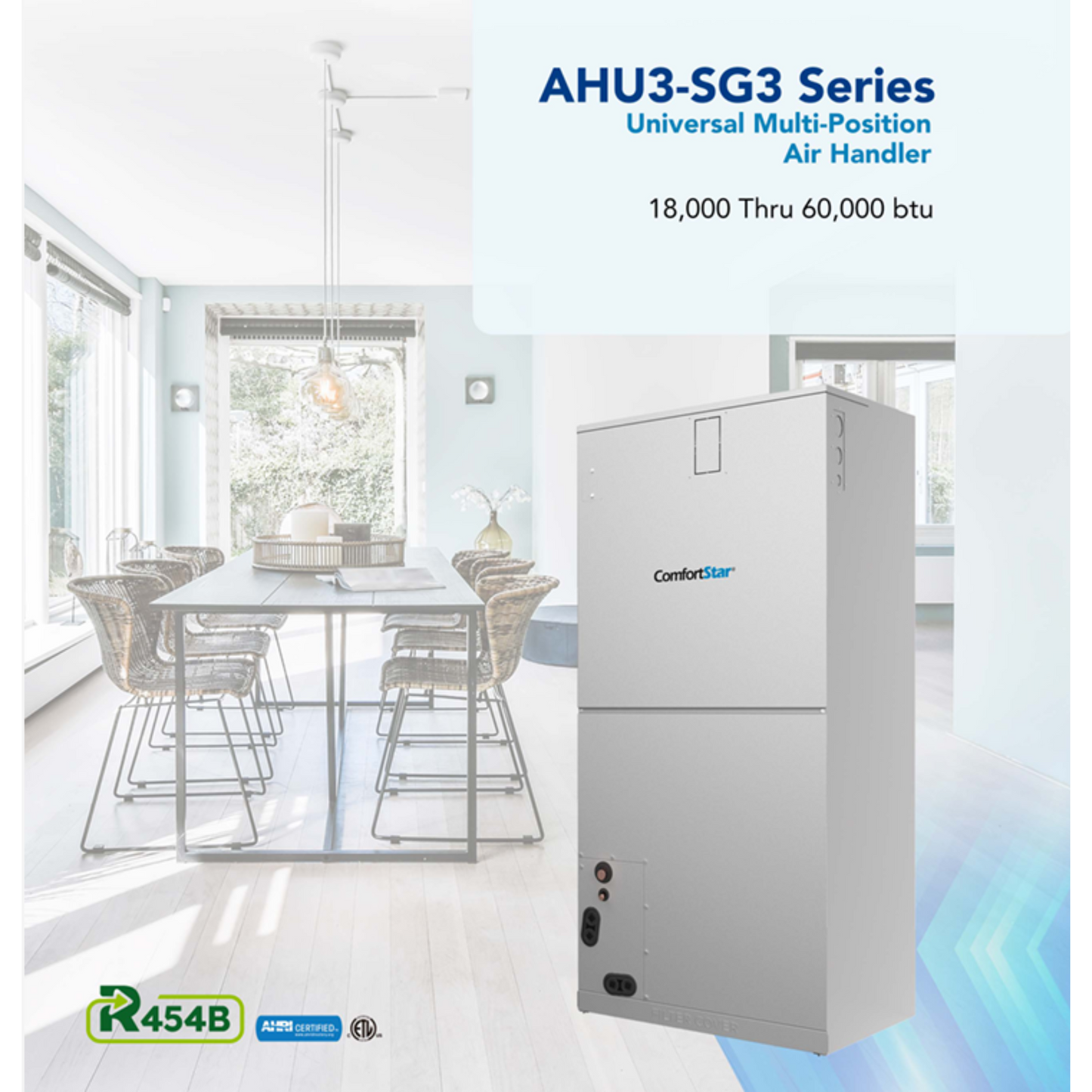 60K AHU3-SG3 MULTIPOSITION AIR HANDLER - UP TO 19 SEER2