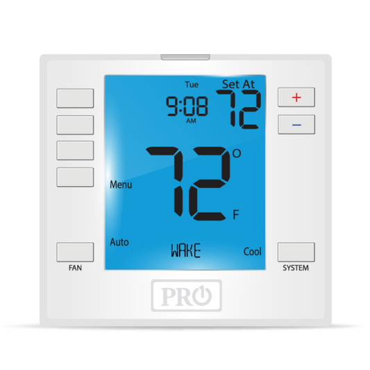 UNIVERSAL - UP TO 2 HEAT, 2 COOL CONVENTIONAL / UP TO 3 HEAT, 2 COOL HEAT PUMP - BATTERY OR HARDWIRE - 7 DAY, 5/1/1 OR NON-PROGRAMMABLE