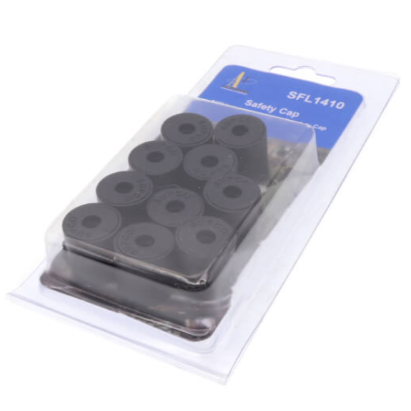 1/4" SAFETY REFRIGERANT LOCKING CAP (10 PACK) - R22, R410A,R134A R404A