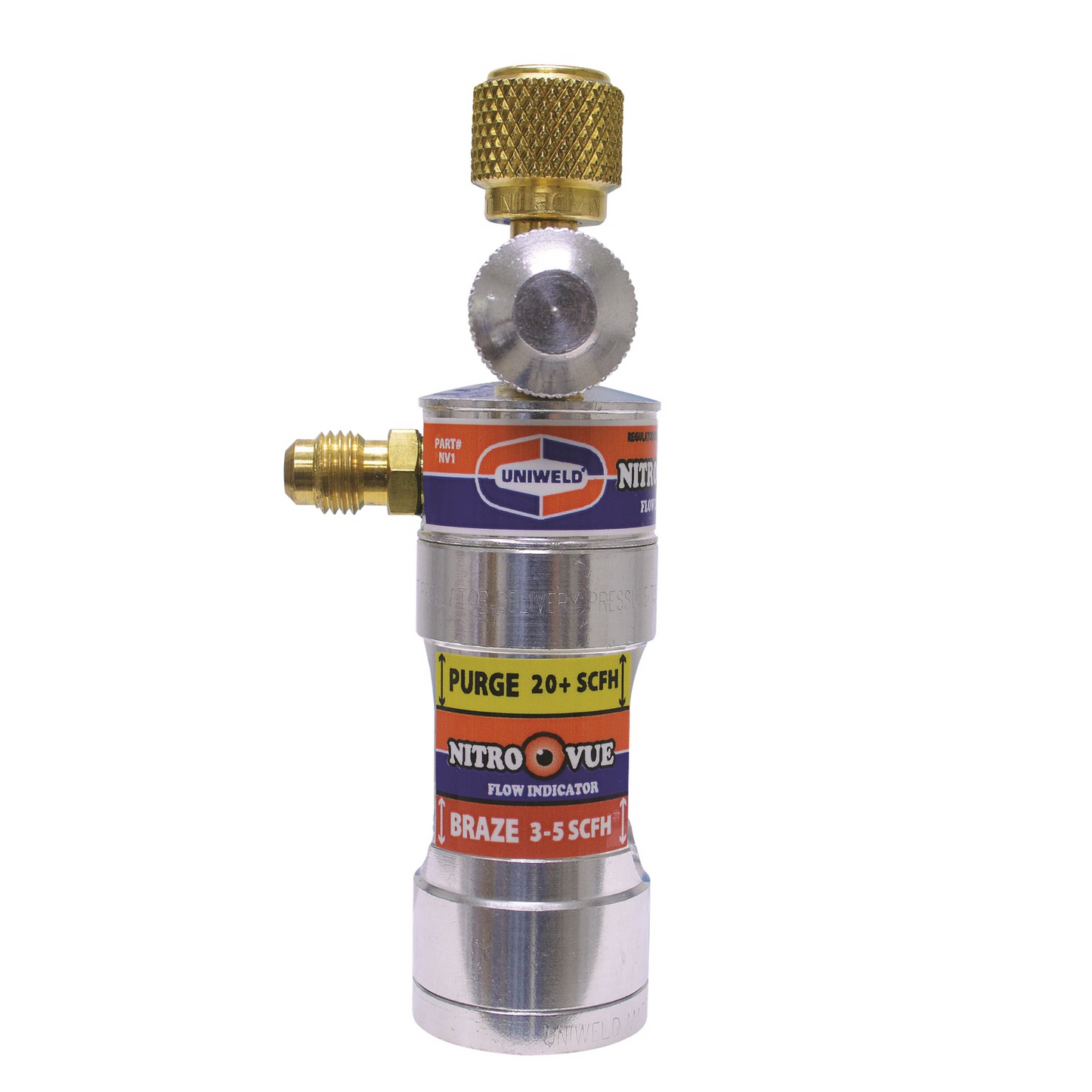 NITROVUE™ NITROGEN FLOW INDICATOR - WITH 1/4" FLARE FITTINGS SINGLE-GAS FLOWMETER