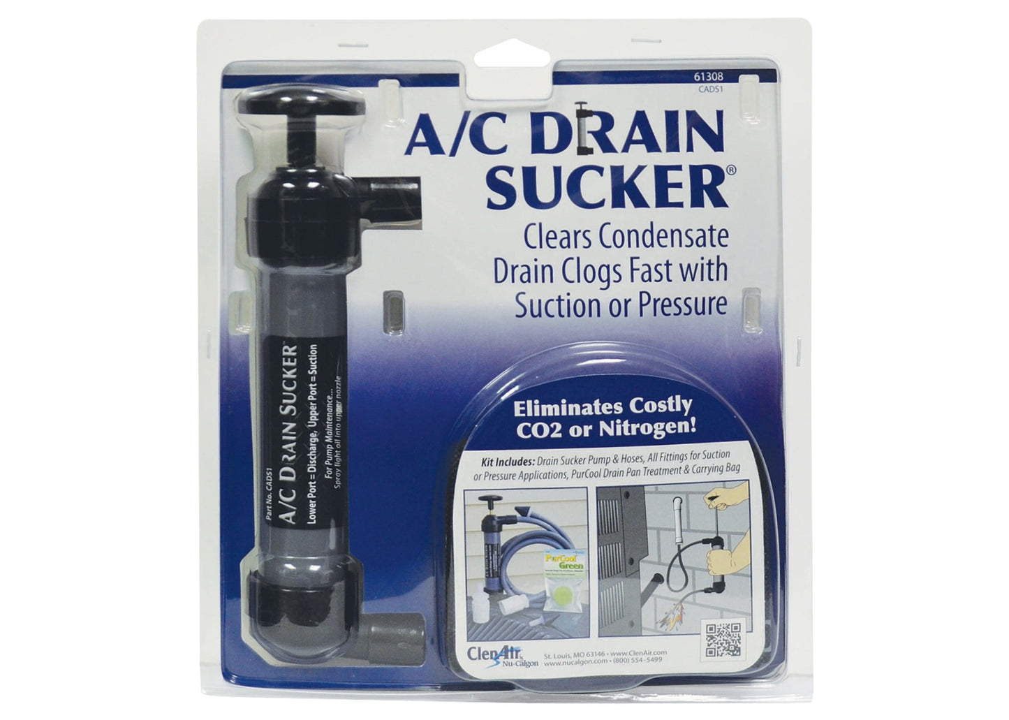 A/C DRAIN SUCKER KIT - A&R Supply - Air Conditioning & Refrigeration Wholesaler - NU-CALGON