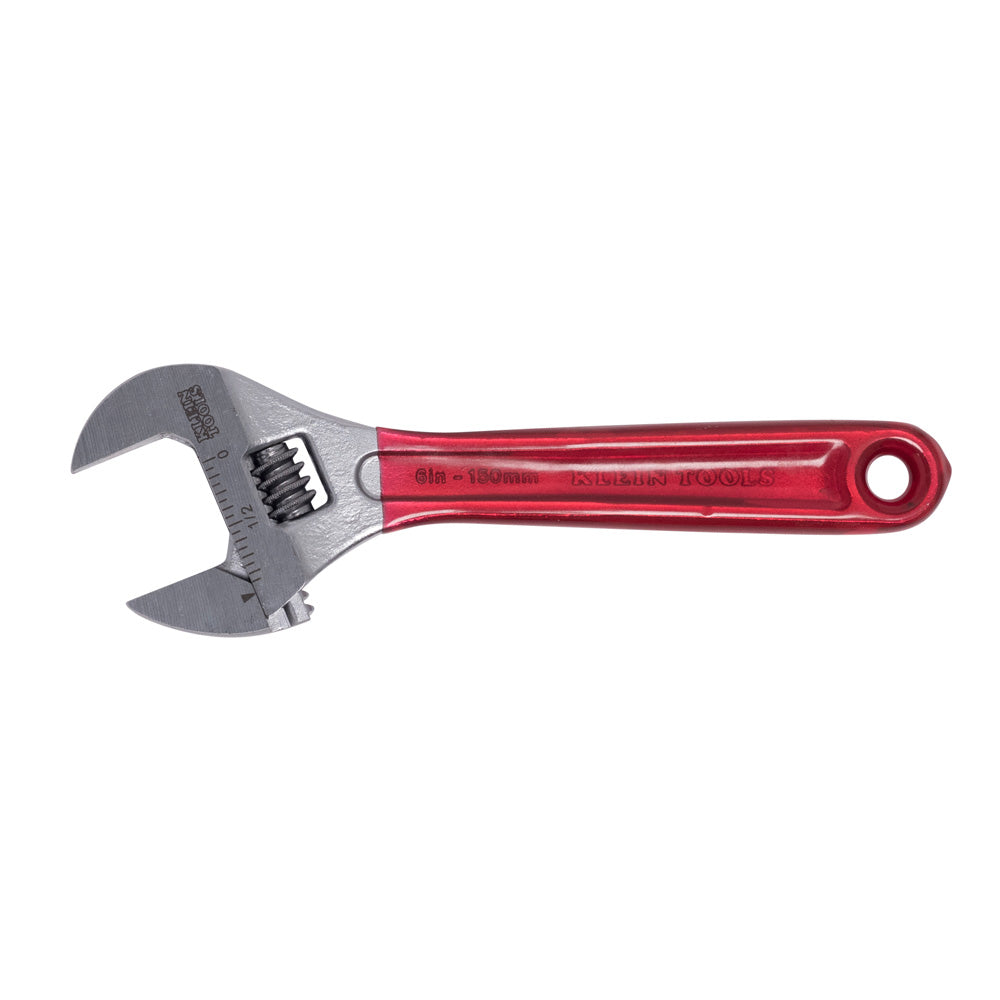 ADJUSTABLE WRENCH, 6-1/2" PLASTIC -DIP HANDLE