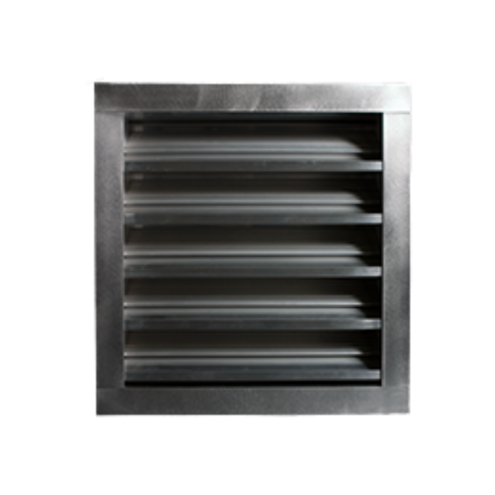 12" X 6" FLANGED FRAME STATIONARY LOUVER
