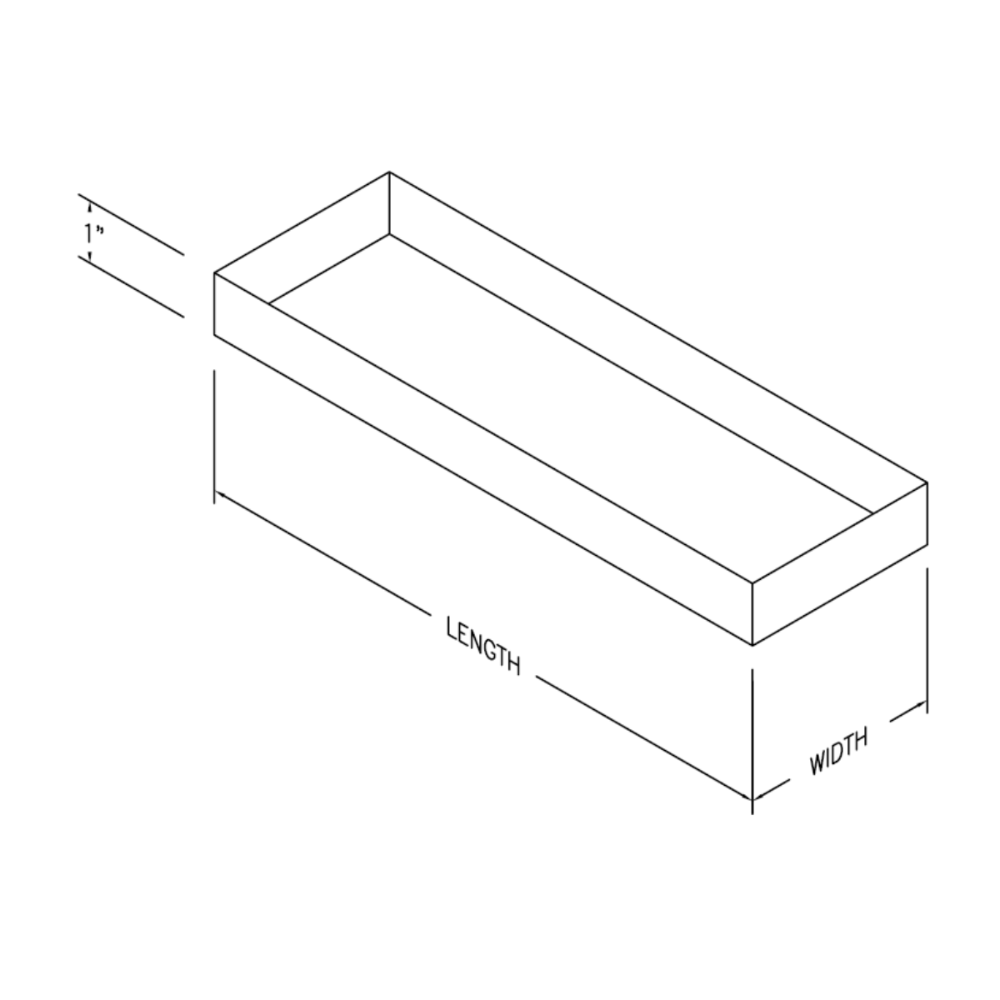 WALL STACK CAP - 3-1/4" x 10" - 26 GAUGE