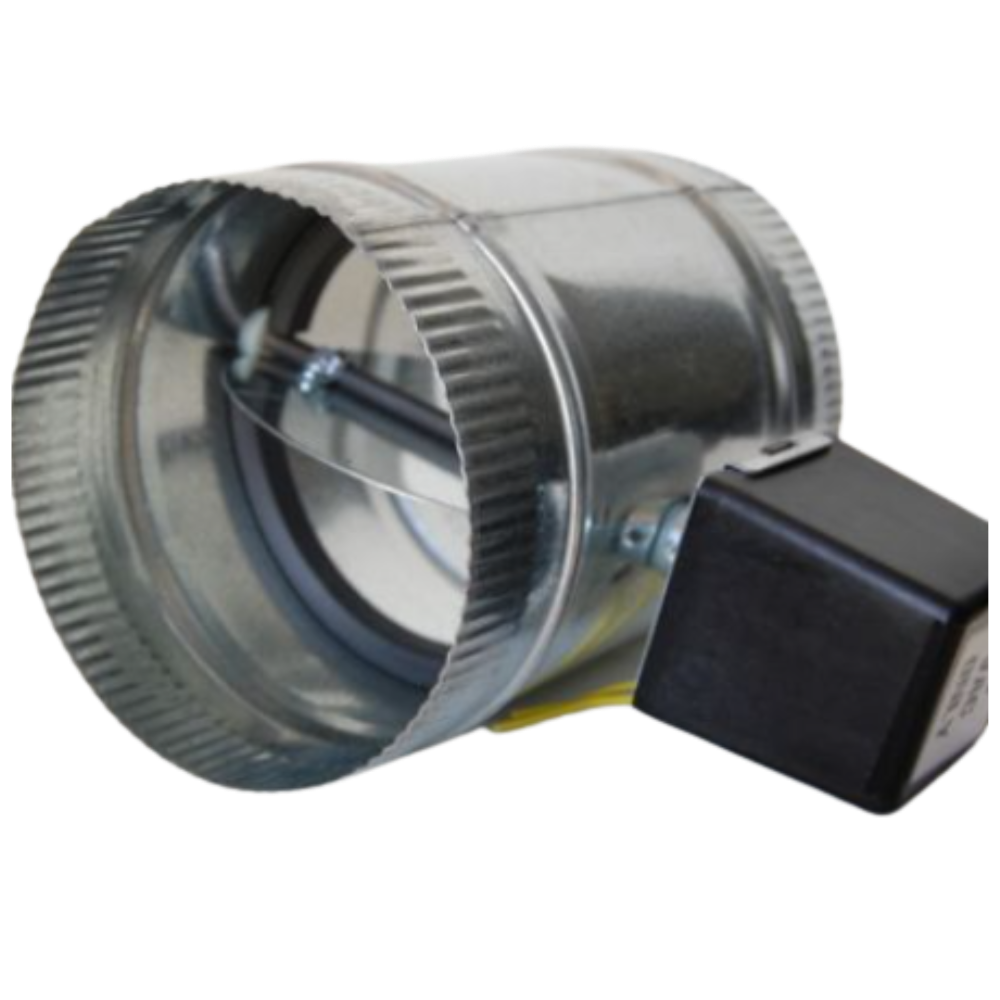 8" ROUND MOTORIZED DAMPER 24V - N/C POWER OPEN