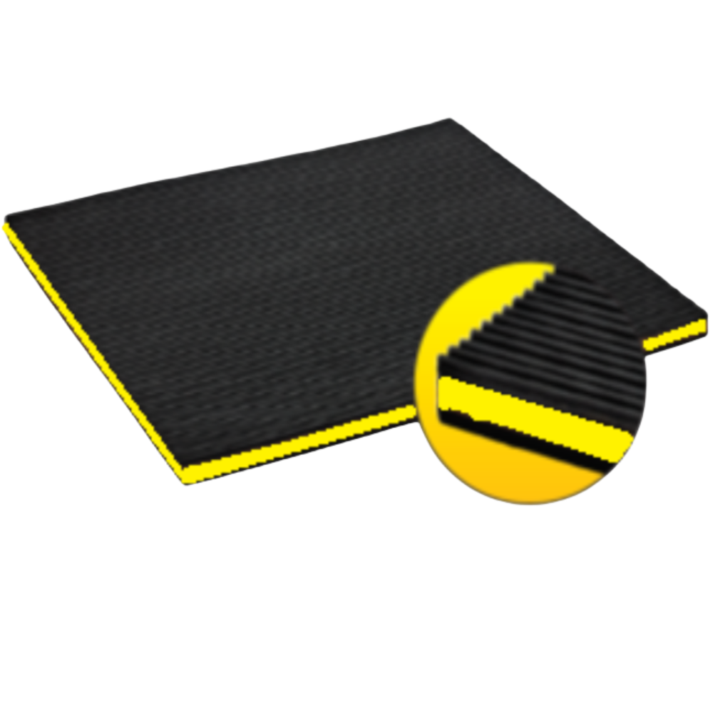 RUBBER EVA ANTI-VIBRATION PADS 18" X 18" X 3/8" - 6/PC
