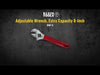 ADJUSTABLE WRENCH, EXTRA CAPACITY 8-INCH