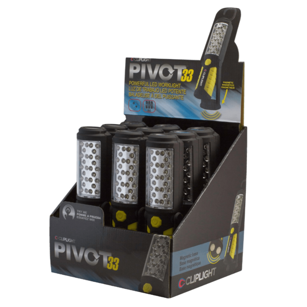 PIVOT 33 - SWIVEL HOOK SUPER BRIGHT 33 LED PIVOTING WORKLIGHT - 160 LUMENS - A&R Supply - Air Conditioning & Refrigeration Wholesaler - DIVERSITECH