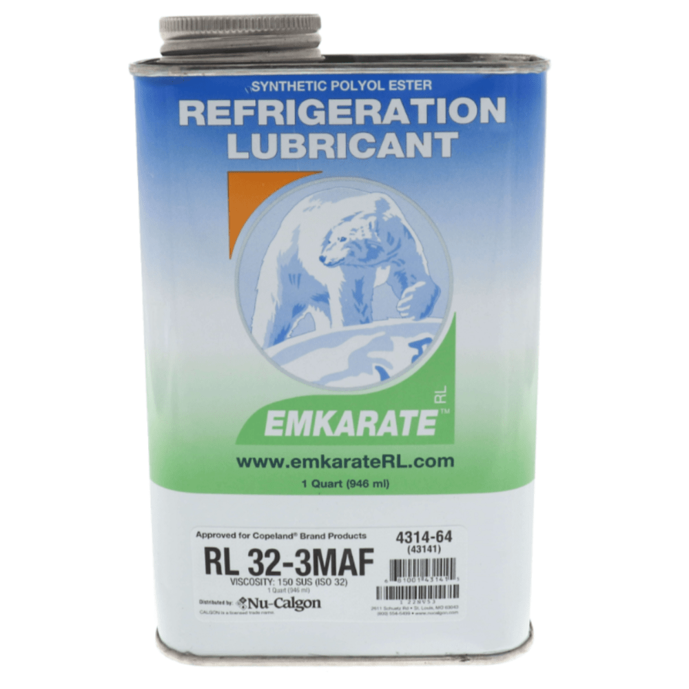 RL32-3MAF EMKARATE 150VIS POLY OIL - 1 QUART - A&R Supply - Air Conditioning & Refrigeration Wholesaler - NU-CALGON
