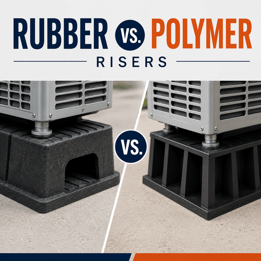 Rubber vs. Polymer Risers for HVAC Equipment: What Contractors Should Know - Air Conditioning & Refrigeration Wholesaler