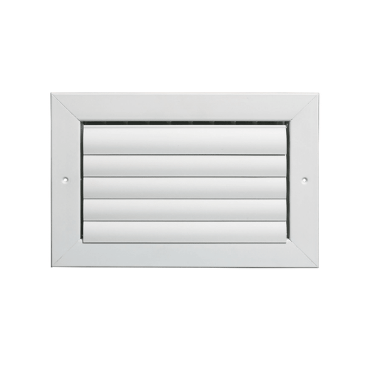 10" x 8" ALUMINUM WHITE 1-WAY MULTI-SHUTTER SUPPLY GRILLE - A&R Supply - Air Conditioning & Refrigeration Wholesaler - GRILLE TECH