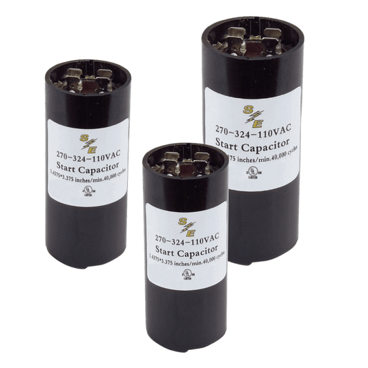 108-130µf BAKELITE 110V ROUND START CAPACITOR - A&R Supply - Air Conditioning & Refrigeration Wholesaler - SMART ELECTRIC