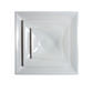 24" X 24" SQUARE FACE - ROUND NECK WHITE CEILING DIFFUSER
