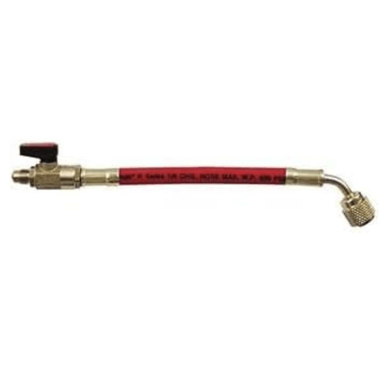 1/4" BALL VALVE - 6" HOSE RED - A&R Supply - Air Conditioning & Refrigeration Wholesaler - UNIWELD