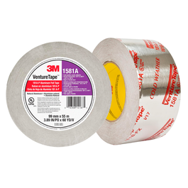 3M™ VENTURE TAPE™ UL181A-P ALUMINUM FOIL TAPE 1581A - 2-1/2" X 60YARDS