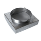 16" x 16" x 12" PLAIN SQUARE TO ROUND ADAPTER - 26GA - A&R Supply - Air Conditioning & Refrigeration Wholesaler - MIAMI TECH