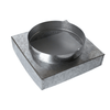 16" x 16" x 12" PLAIN SQUARE TO ROUND ADAPTER - 26GA - A&R Supply - Air Conditioning & Refrigeration Wholesaler - MIAMI TECH