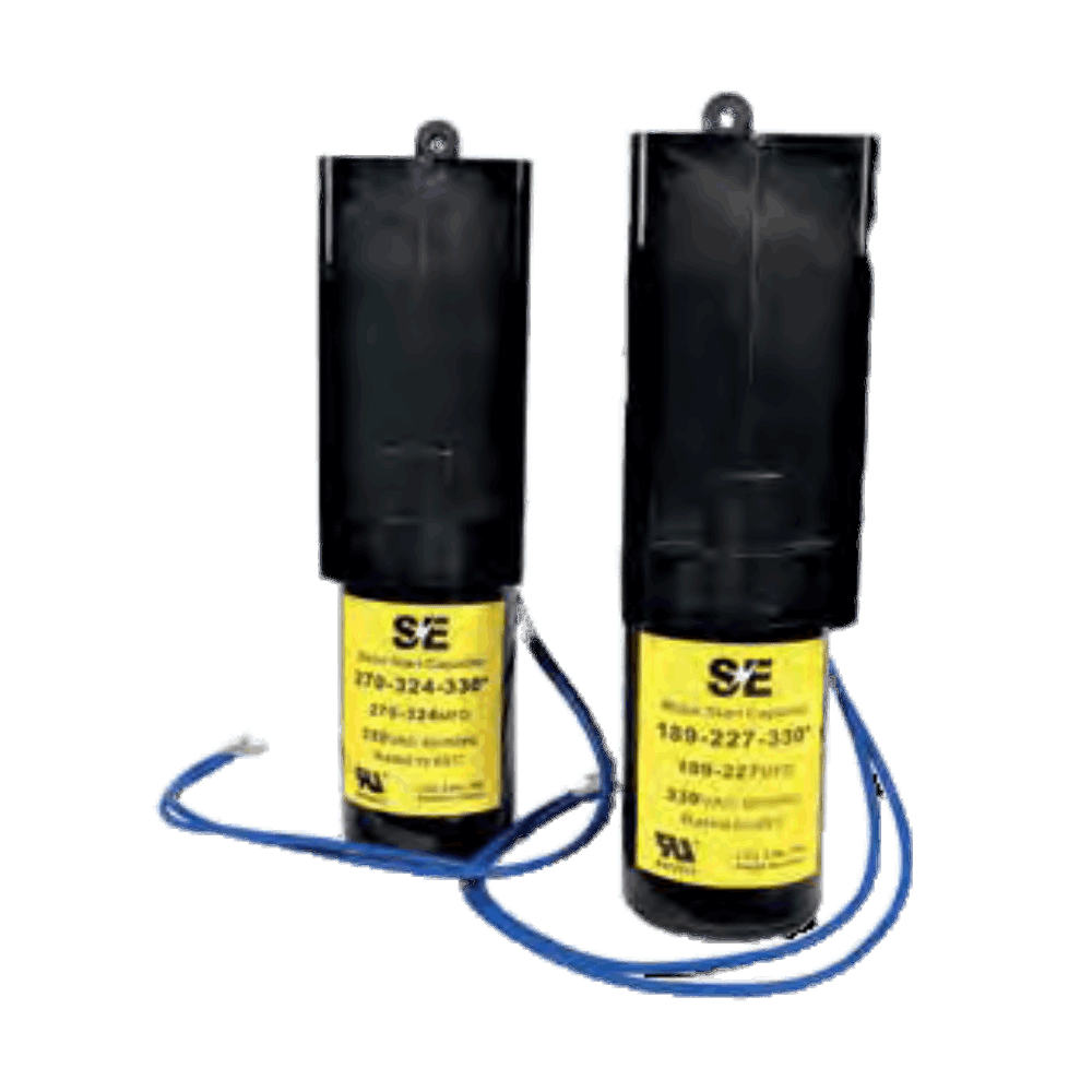 2 WIRE HARD START 3-5HP CAPACITOR 270-324MFD - FOR PSC AND CSIR COMPRESSOR - A&R Supply - Air Conditioning & Refrigeration Wholesaler - SMART ELECTRIC