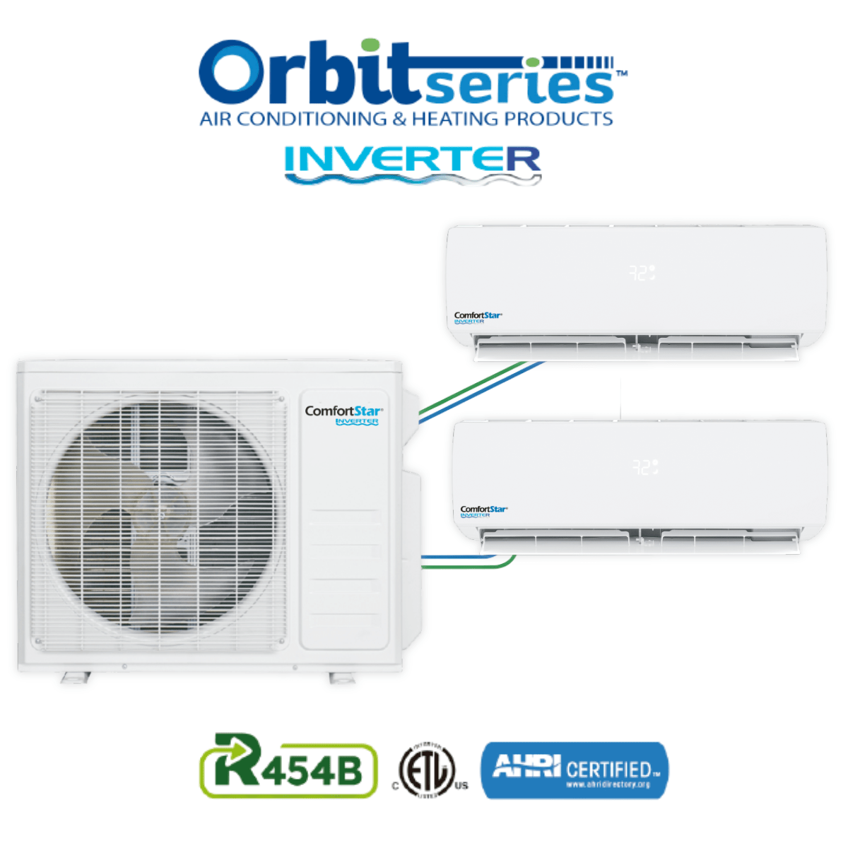 20K DUAL ZONE CONDENSING UNIT - DUCTLESS SYSTEM 20 SEER2 - A&R Supply - Air Conditioning & Refrigeration Wholesaler - COMFORTSTAR
