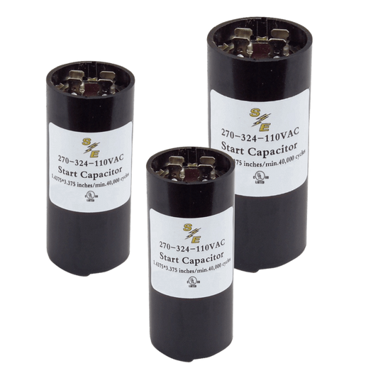 108-130µf BAKELITE 110V ROUND CAPACITOR