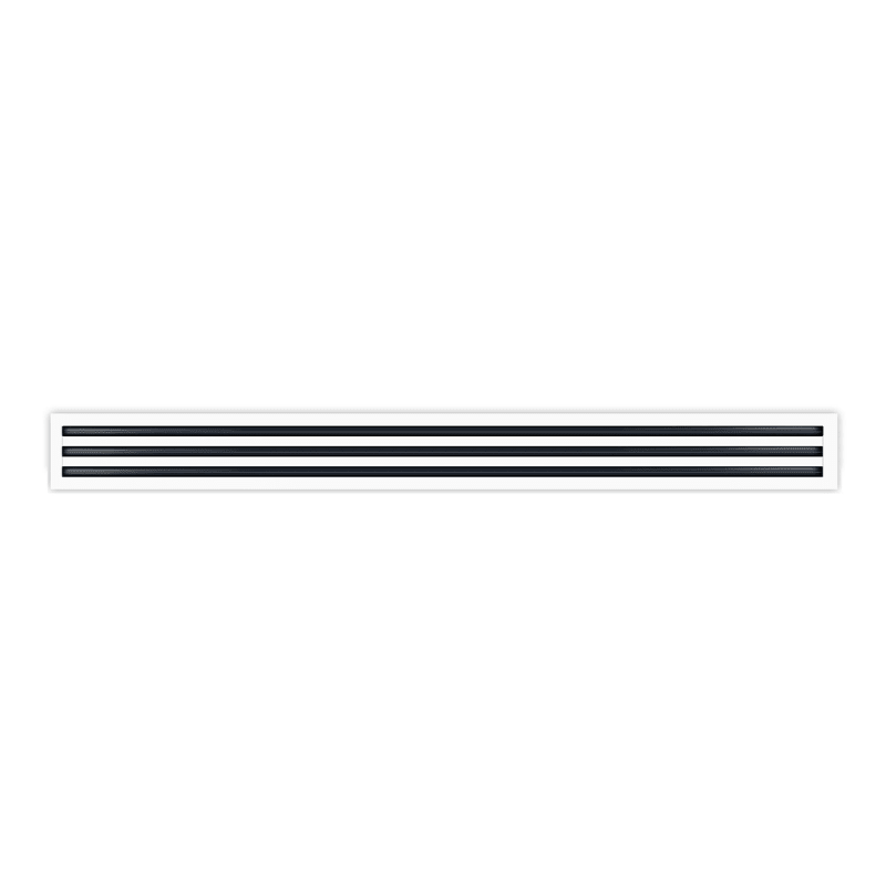 24" X 1" RETURN LINEAR SLOT DIFFUSER - 3 SLOT - WHITE - A&R Supply - Air Conditioning & Refrigeration Wholesaler - USAIRE
