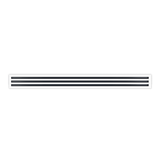 24" X 1" RETURN LINEAR SLOT DIFFUSER - 3 SLOT - WHITE - A&R Supply - Air Conditioning & Refrigeration Wholesaler - USAIRE