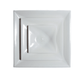 24" X 24" SQUARE FACE - 12" ROUND NECK WHITE CEILING DIFFUSER - A&R Supply - Air Conditioning & Refrigeration Wholesaler - GRILLE TECH
