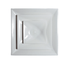 24" X 24" SQUARE FACE - 12" ROUND NECK WHITE CEILING DIFFUSER - A&R Supply - Air Conditioning & Refrigeration Wholesaler - GRILLE TECH