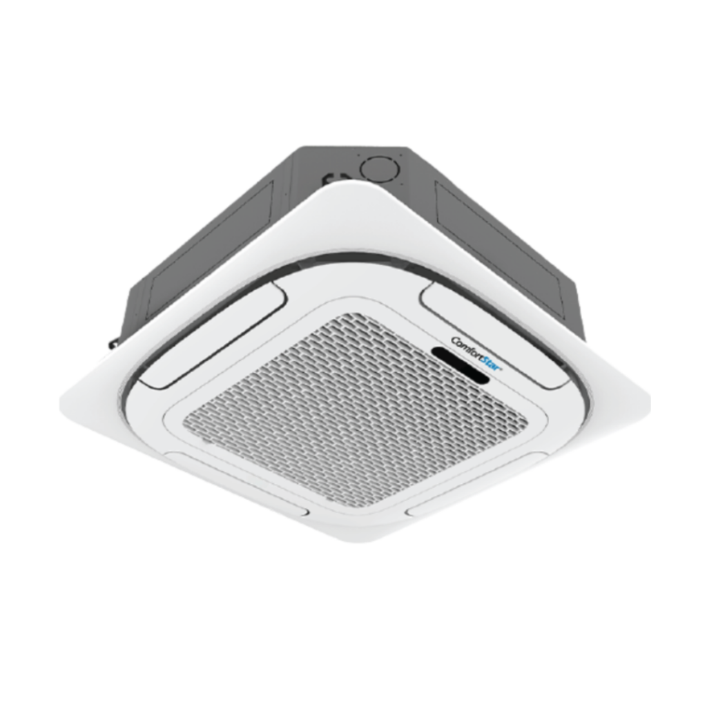 ComfortStar 24K_TPA-32 ceiling cassette indoor unit with four-way airflow panel.