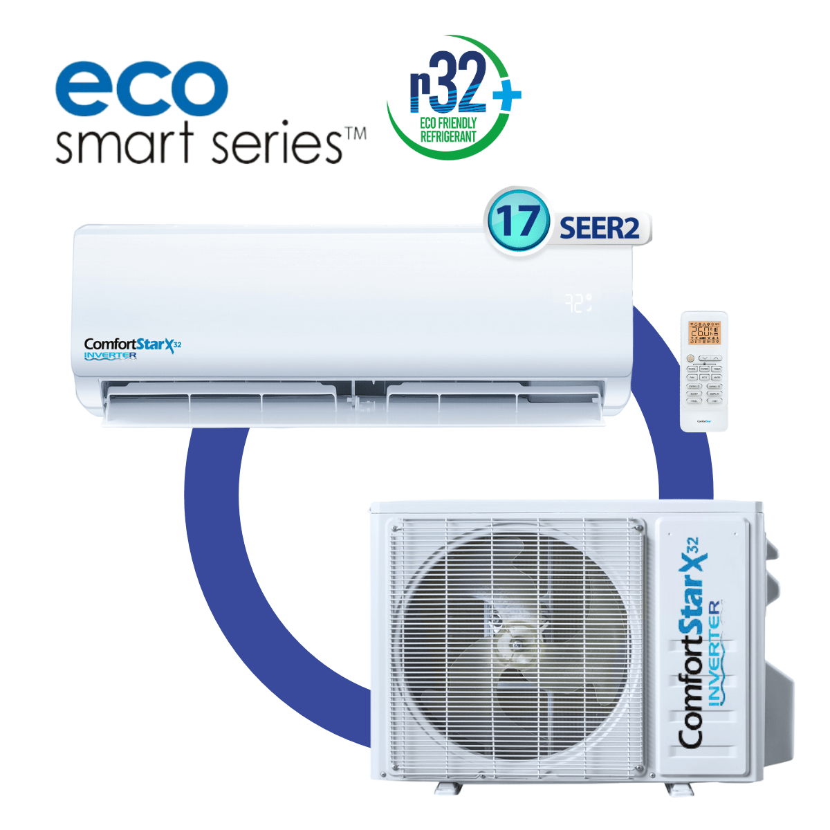 24K COOLING 208/230V WALL MOUNTED – R32 MINI-SPLIT SYSTEM – 17 SEER2 - A&R Supply - Air Conditioning & Refrigeration Wholesaler - COMFORTSTAR