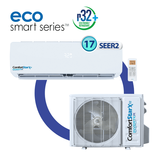 24K COOLING + HEATING - 208/230V WALL MOUNTED – R32 MINI-SPLIT SYSTEM – 17 SEER2 - A&R Supply - Air Conditioning & Refrigeration Wholesaler - COMFORTSTAR