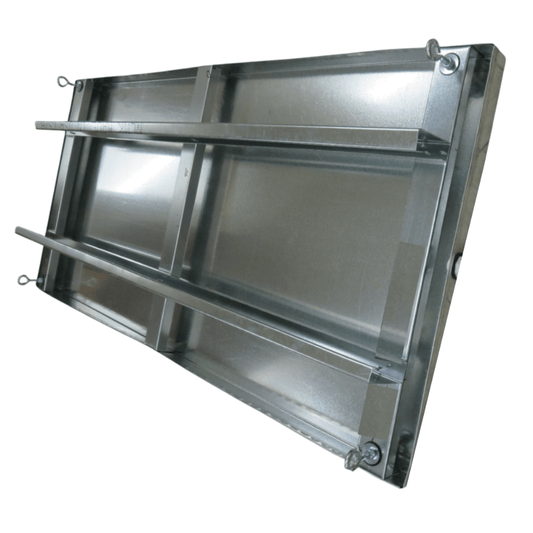 26" x 68" DRAIN PAN WITH RAIL - NO DRAIN CONNECTION - A&R Supply - Air Conditioning & Refrigeration Wholesaler - CROWN PRODUCTS