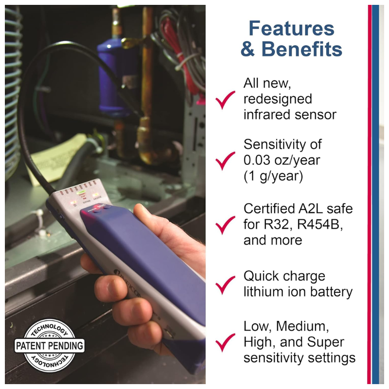 D-TEK® 3 REFRIGERANT LEAK DETECTOR - A2L COMPATIBLE