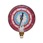 3-1/8" DRY PRESSURE GAUGE, RED °F, BAR/PSI, 1/8" NPT MALE CONNECTION, R448A/449A/452A - A&R Supply - Air Conditioning & Refrigeration Wholesaler - YELLOW JACKET