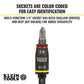 3-IN-1 IMPACT FLIP SOCKET, 1/4-INCH, 5/16-INCH, 5-INCH LENGTH - A&R Supply - Air Conditioning & Refrigeration Wholesaler - KLEIN TOOLS