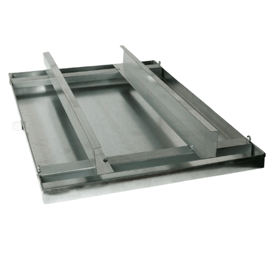 30" x 60" METAL DRAIN PAN WITH RAILS - WITHOUT DRAIN CONNECTION - A&R Supply - Air Conditioning & Refrigeration Wholesaler - MIAMI TECH