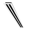 36" x 1" RETURN LINEAR SLOT DIFFUSER - 2 SLOT - WHITE - A&R Supply - Air Conditioning & Refrigeration Wholesaler - USAIRE