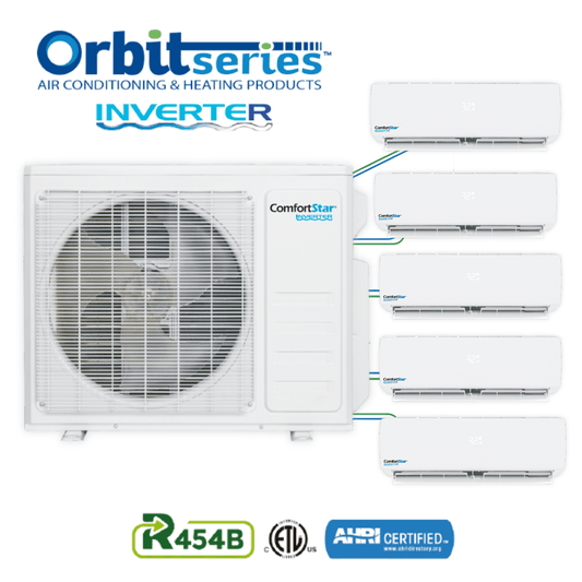 45K FIVE ZONE CONDENSING UNIT - DUCTLESS SYSTEM 19 SEER2 - A&R Supply - Air Conditioning & Refrigeration Wholesaler - COMFORTSTAR