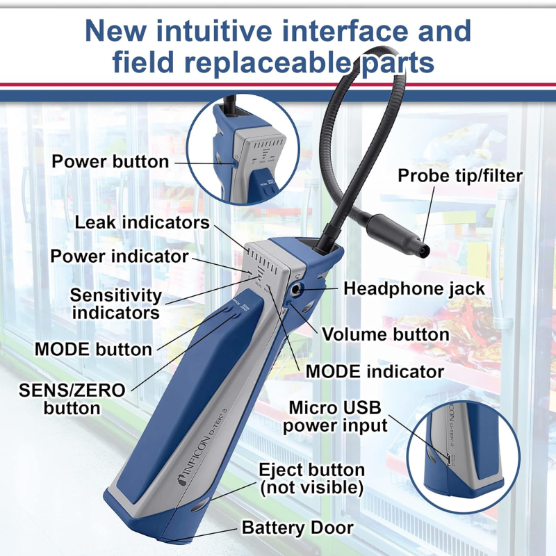 D-TEK® 3 REFRIGERANT LEAK DETECTOR