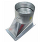 VENTILACIÓN DE TECHO ALTO GALVANIZADO DE 6" DE ANCHO CON AMORTIGUADOR