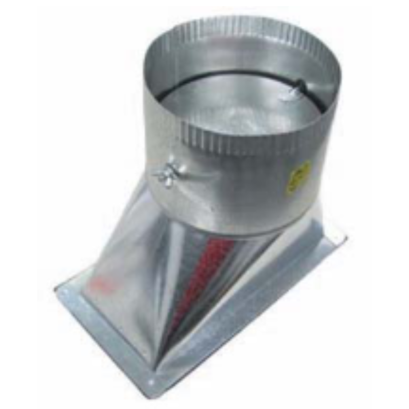 VENTILACIÓN DE TECHO ALTO GALVANIZADO DE 6" DE ANCHO CON AMORTIGUADOR
