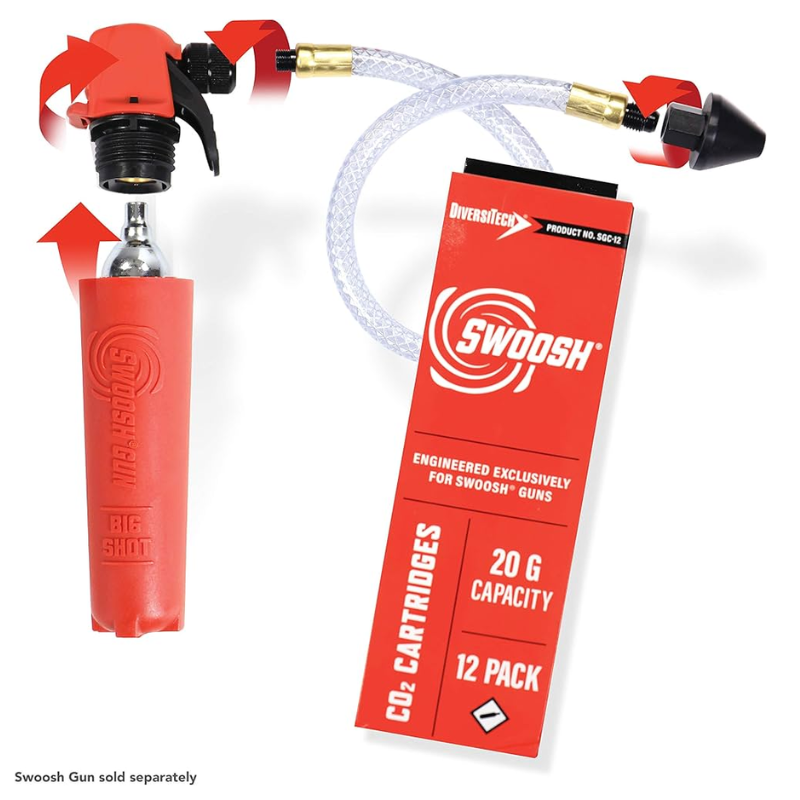 CARTUCHOS CO2 SWOOSH (12/PAQUETE)