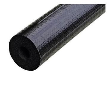 1-3/8" x 3/4" x 6' BLK TITAN SEAMLESS INSULATION - FOAM PIPE WITH JACKET - PRICE IS PER FT