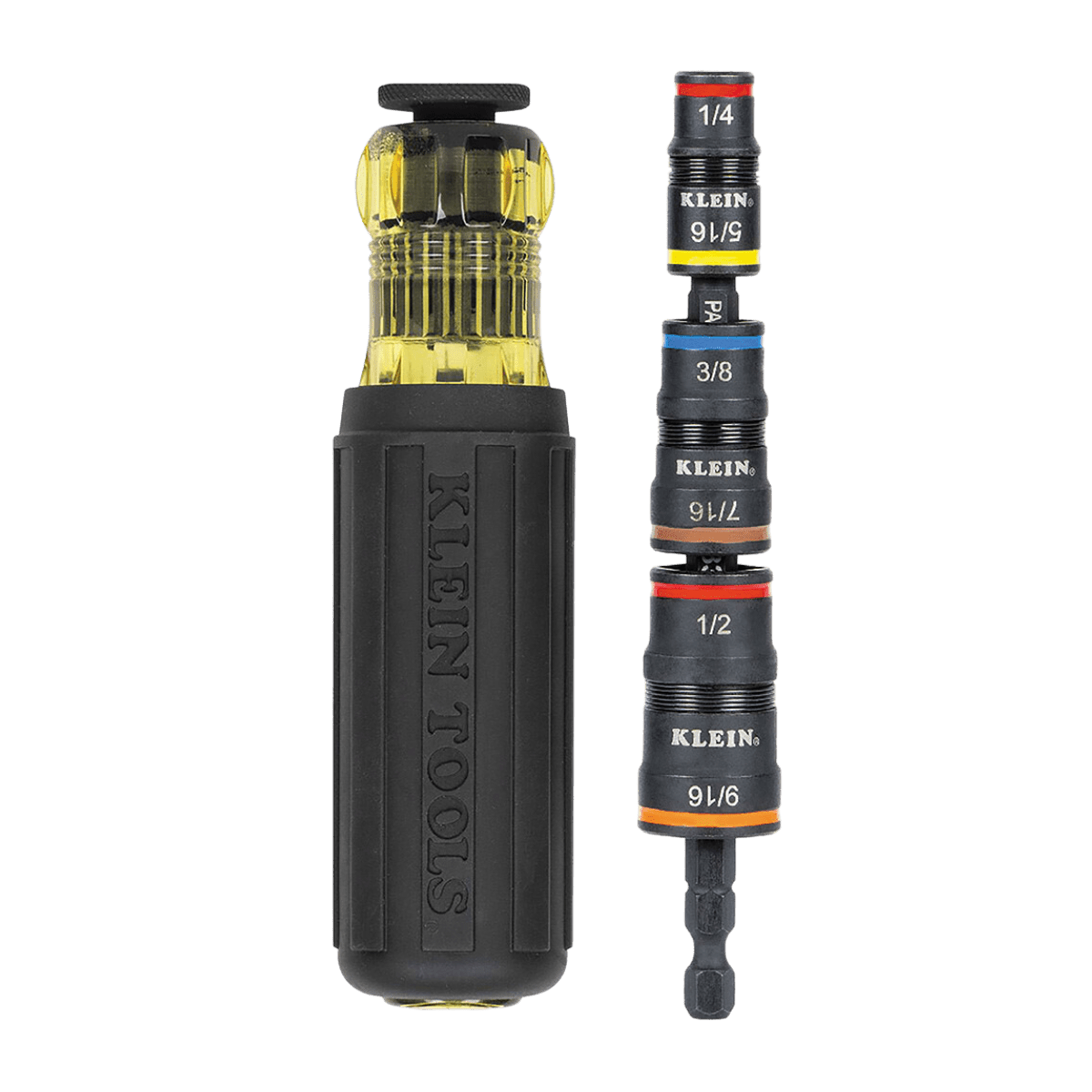 7-IN-1 IMPACT RATED FLIP SOCKET SET WITH HANDLE - A&R Supply - Air Conditioning & Refrigeration Wholesaler - KLEIN TOOLS